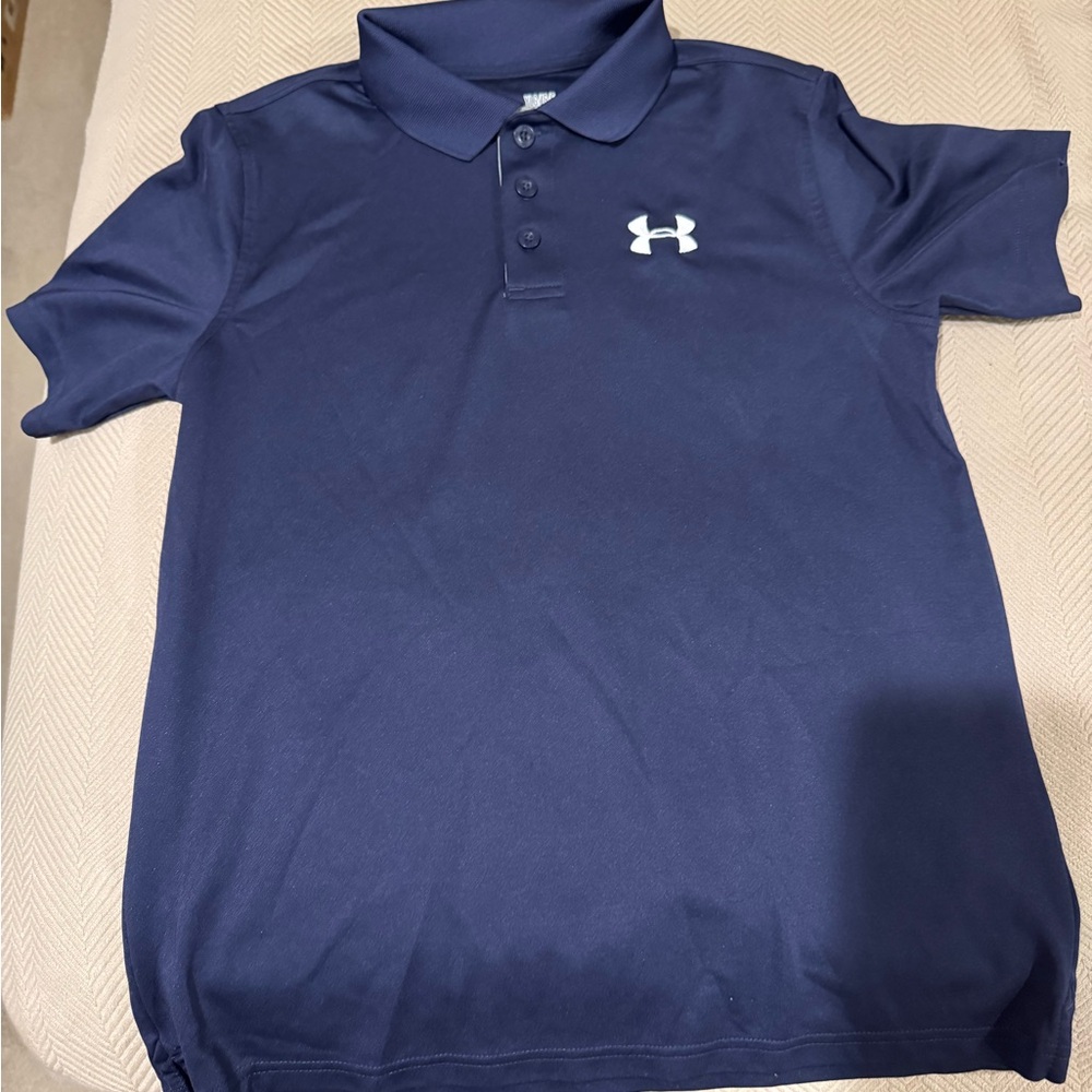 Under Armour Kids Navy Polo Shirt